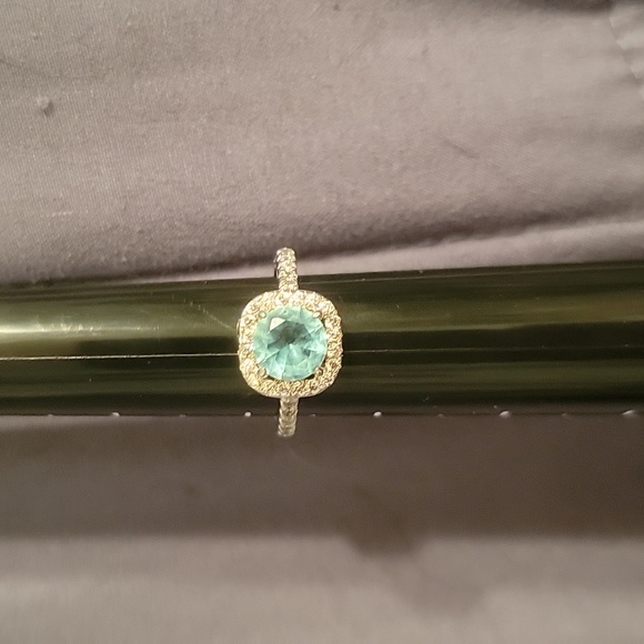 Aquamarine CZ Ring - Picture 3 of 12
